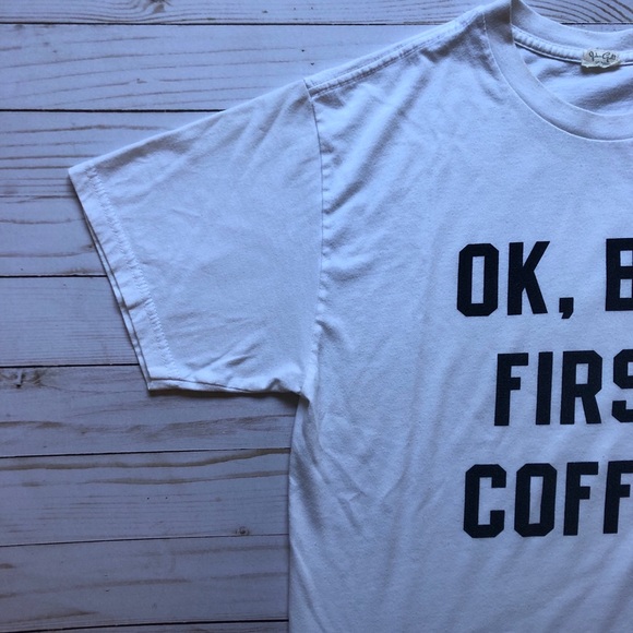 Brandy Melville “Ok, but first coffee” t-shirt - Picture 2 of 2